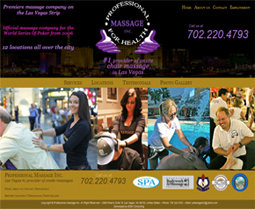 professional massage homepage